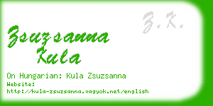 zsuzsanna kula business card